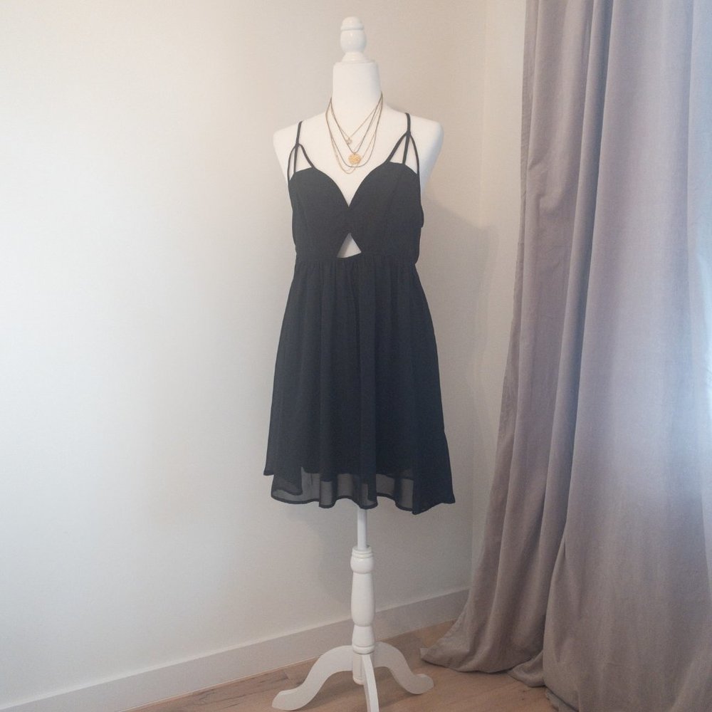 Cut-Out Black Dress